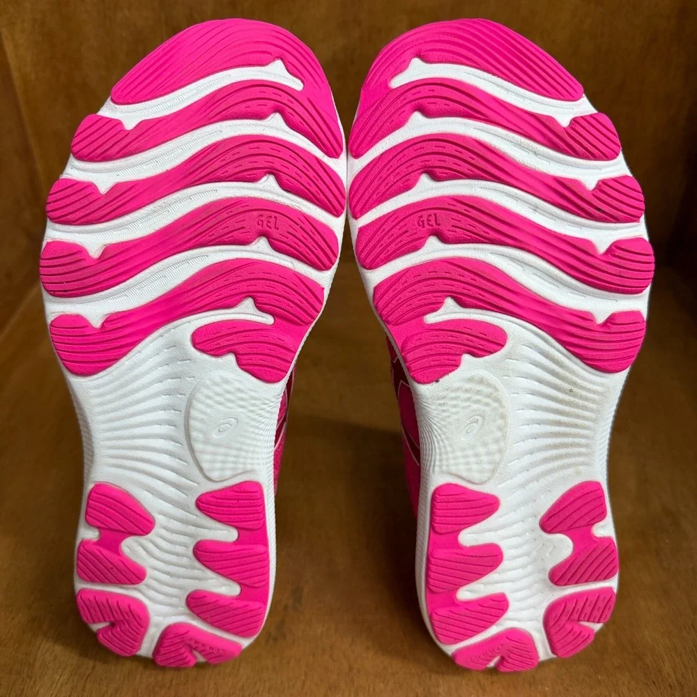 ASICS Gel-Nimbus 24 Running Shoes Womens Sz 9 Hot Pink Athletic Sneakers 101B201